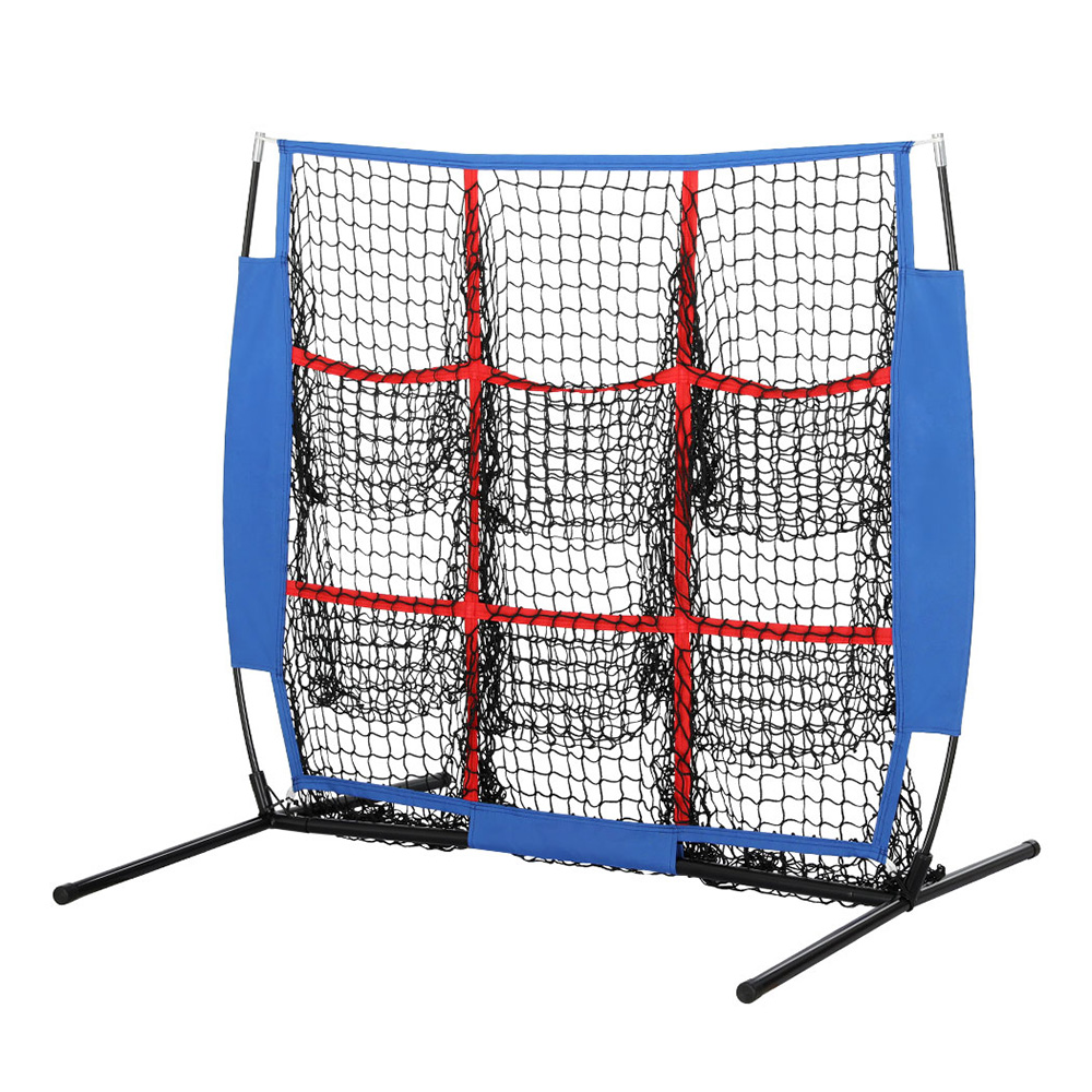 PN-B025-BL-96816-00 Everfit Soccer Net Baseball Pitching Football Goal Training Aid 9 Target Zone - Image 1