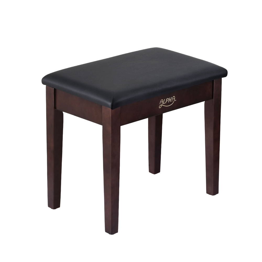 PSTOL-STR-55-BR-202506191528-00 Alpha Piano Bench Stool with Storage Wooden PU Leather - Image 1