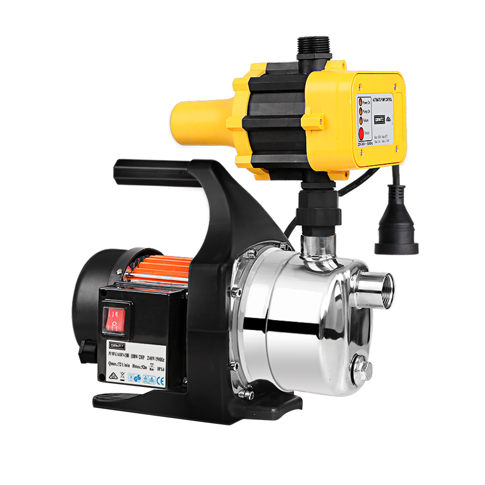 PUMP-GARDEN-800-YEL-202502281954-07 Giantz Garden Water Jet Pump High Pressure 800W Tank Rain Farm Irrigation Yellow - Image 1