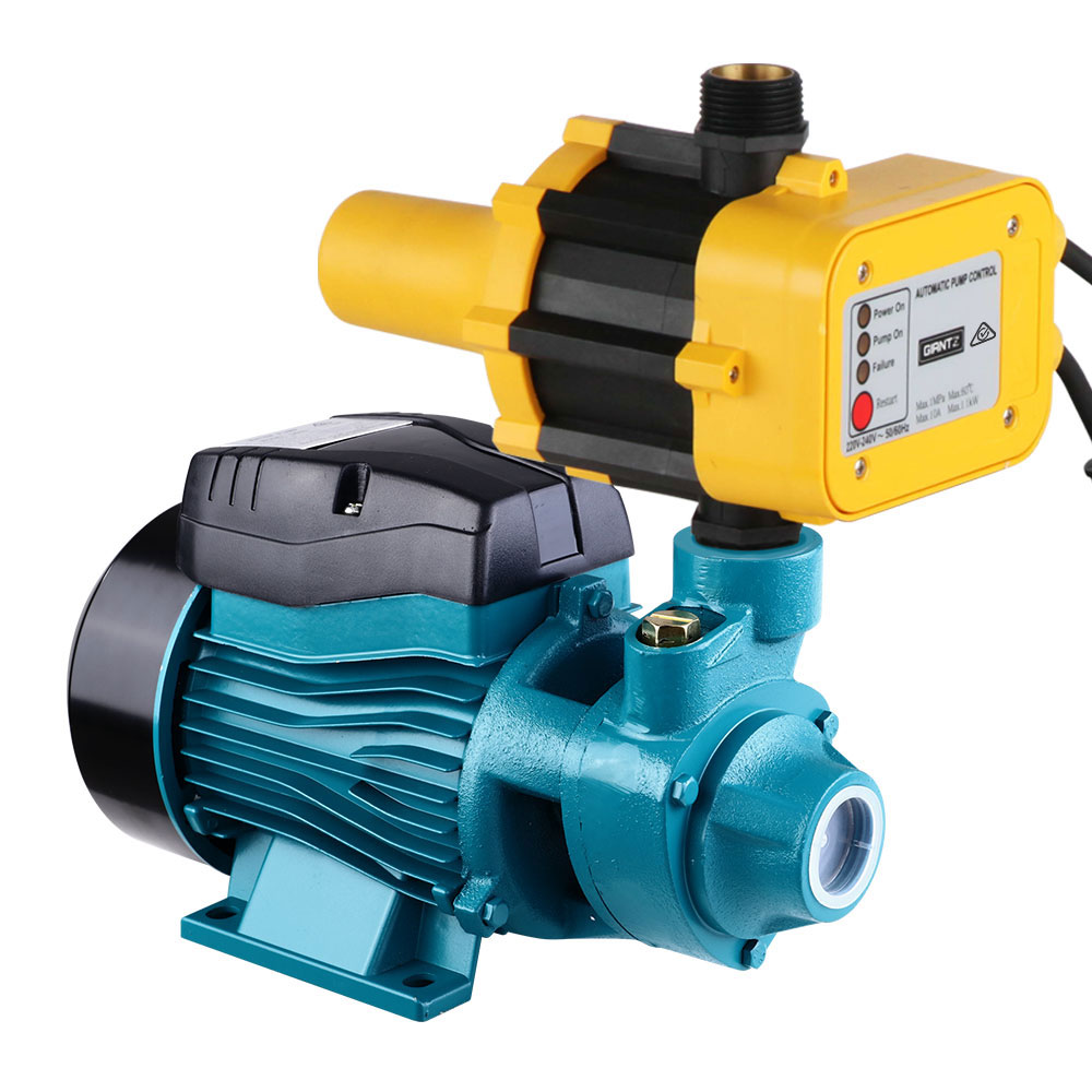PUMP-QB60-IT-BU-YEL-202502281956-07 Giantz Peripheral Water Pump Garden Boiler Car Wash Electric Irrigation QB60 Yellow - Image 1