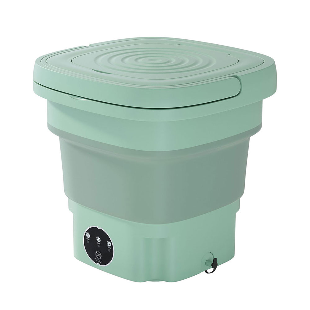 PWM-B-FOLD-8-GN-173495-00 Devanti Portable Washing Machine 8L Green - Image 1