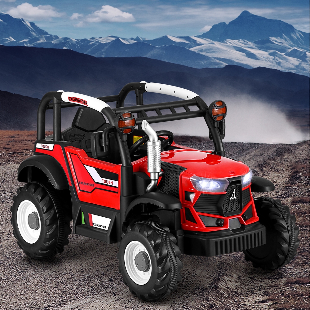 RCAR-JEP-SWING-RD-143787-06 Rigo Kids Electric Ride On Car Off Road Jeep Remote 12V Red - Image 1