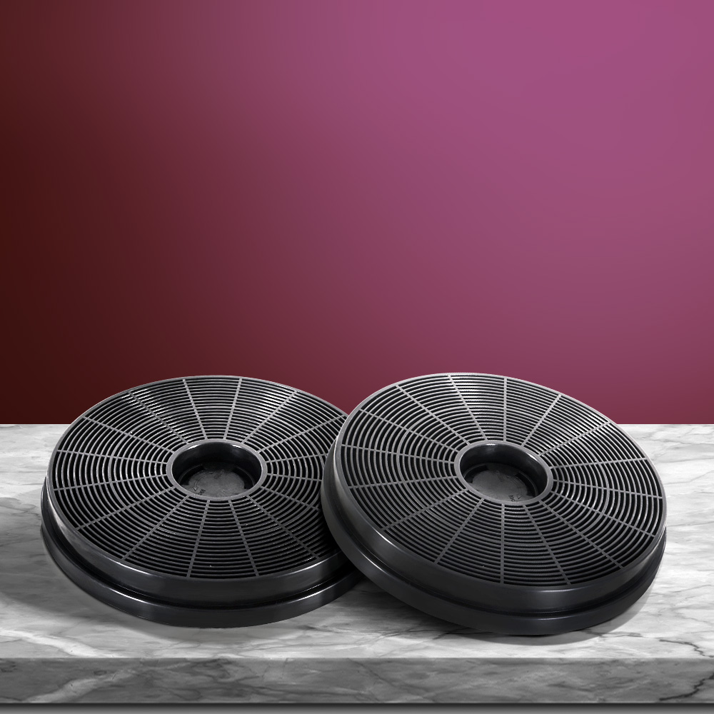 RH-FL-039-BK-202502281800-00 Devanti 17cm Range Hood Carbon Charcoal Filters Replacement X2 - Image 1