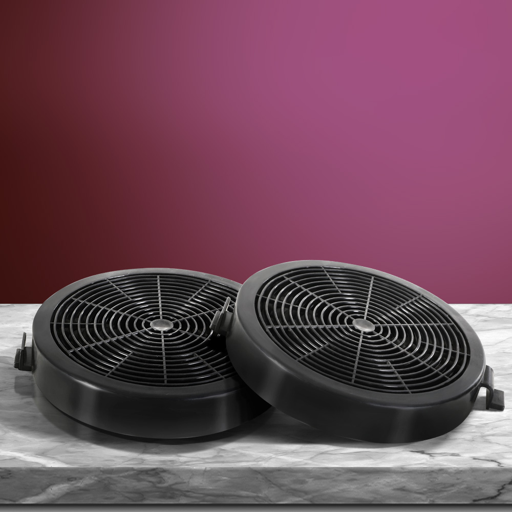 RH-FL-860-BK-202502281800-00 Devanti 11cm Range Hood Carbon Charcoal Filters Replacement X2 - Image 1