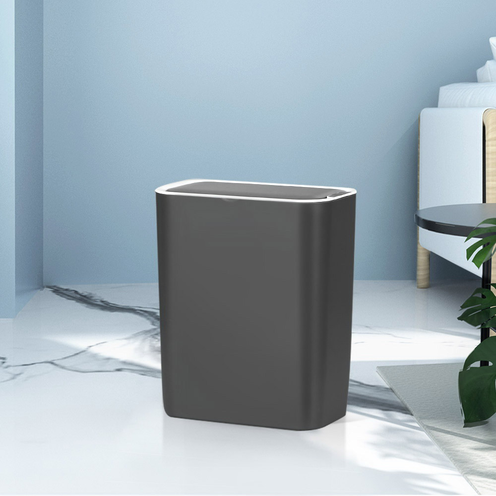 SB-9LS26-BK-53248-06 Devanti 9L Motion Sensor Bin Rubbish Automatic Ash Black - Image 1