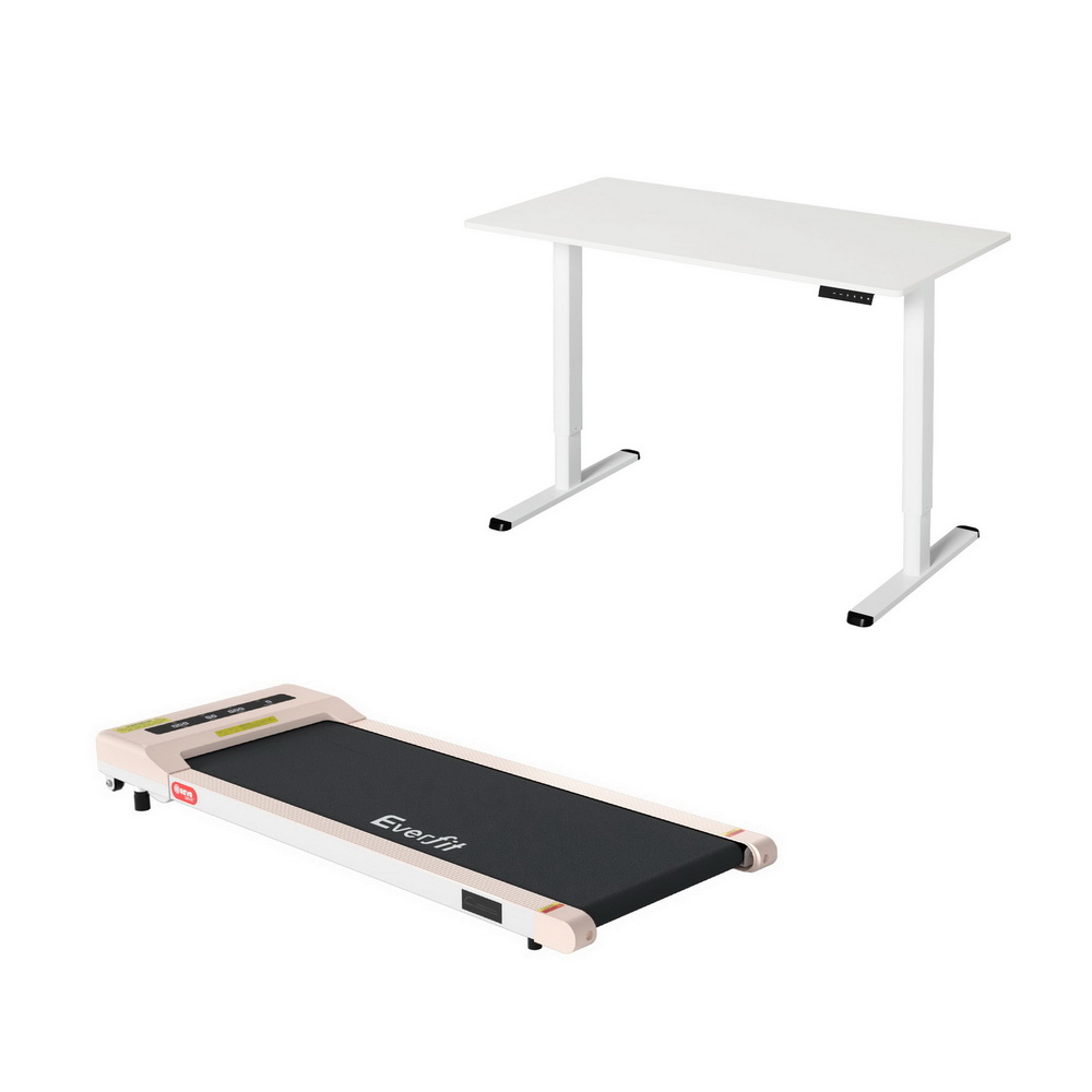SDTM-ET157-WH-360PAD-202502251152-00 Artiss Treadmill with 120cm Automatic Standing Desk Electric Walking Pad - Image 1