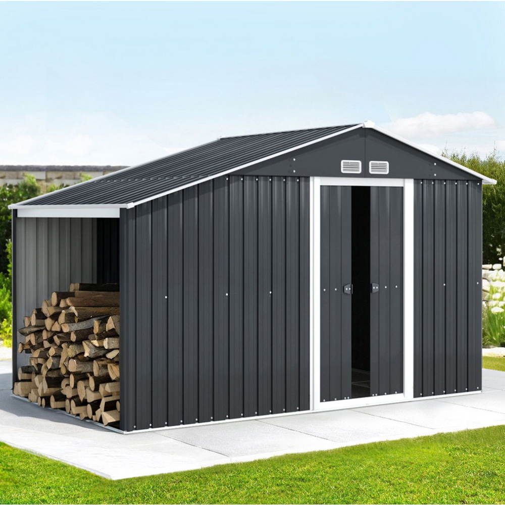 SHED-GAB-6X11X6-ABC-200439-06 Giantz Garden Shed 3.22x1.96M Outdoor Storage Tool Workshop House Shelter - Image 1