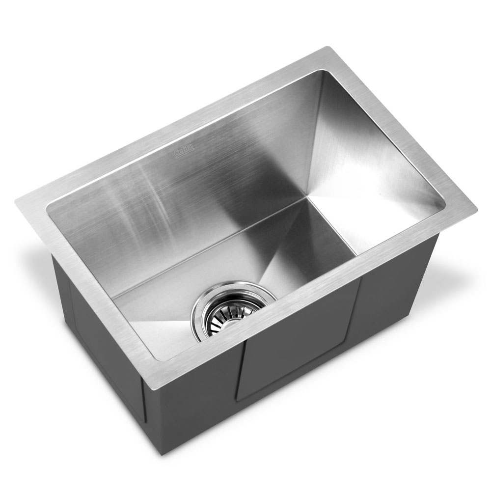 SINK-3045-R010-202502281104-07 Cefito Kitchen Sink 45X30CM Stainless Steel Basin Single Bowl Silver - Image 1