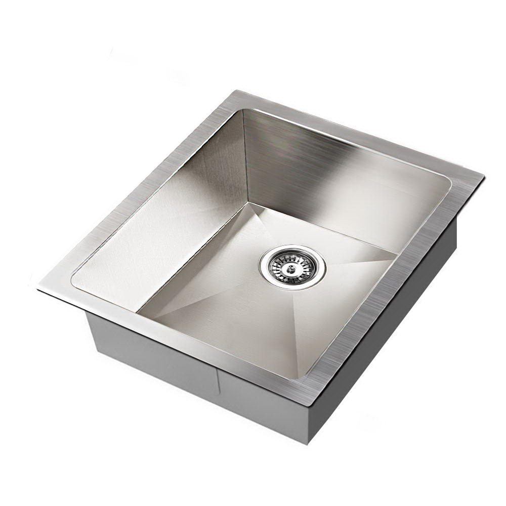 SINK-3945-R0-SI-202502281104-07 Cefito Kitchen Sink 45X39CM Stainless Steel Basin Single Bowl Silver - Image 1