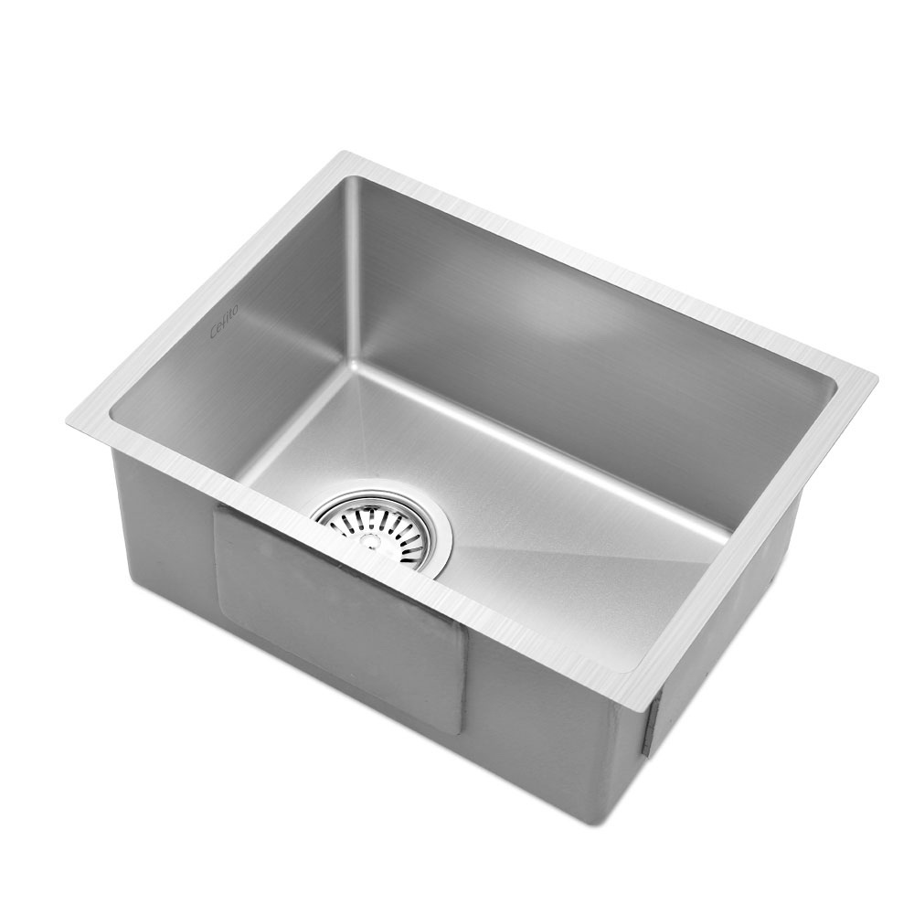 SINK-NA-3444-SI-202502281108-07 Cefito Kitchen Sink 44X34CM Stainless Steel Nano Basin Single Bowl Silver - Image 1