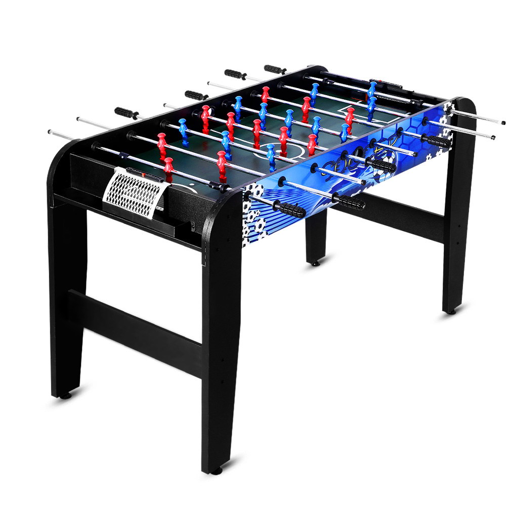 SOCCER-4T-121-00 4FT Soccer Table Foosball Football Game Home Family Party Gift Playroom Blue - Image 1