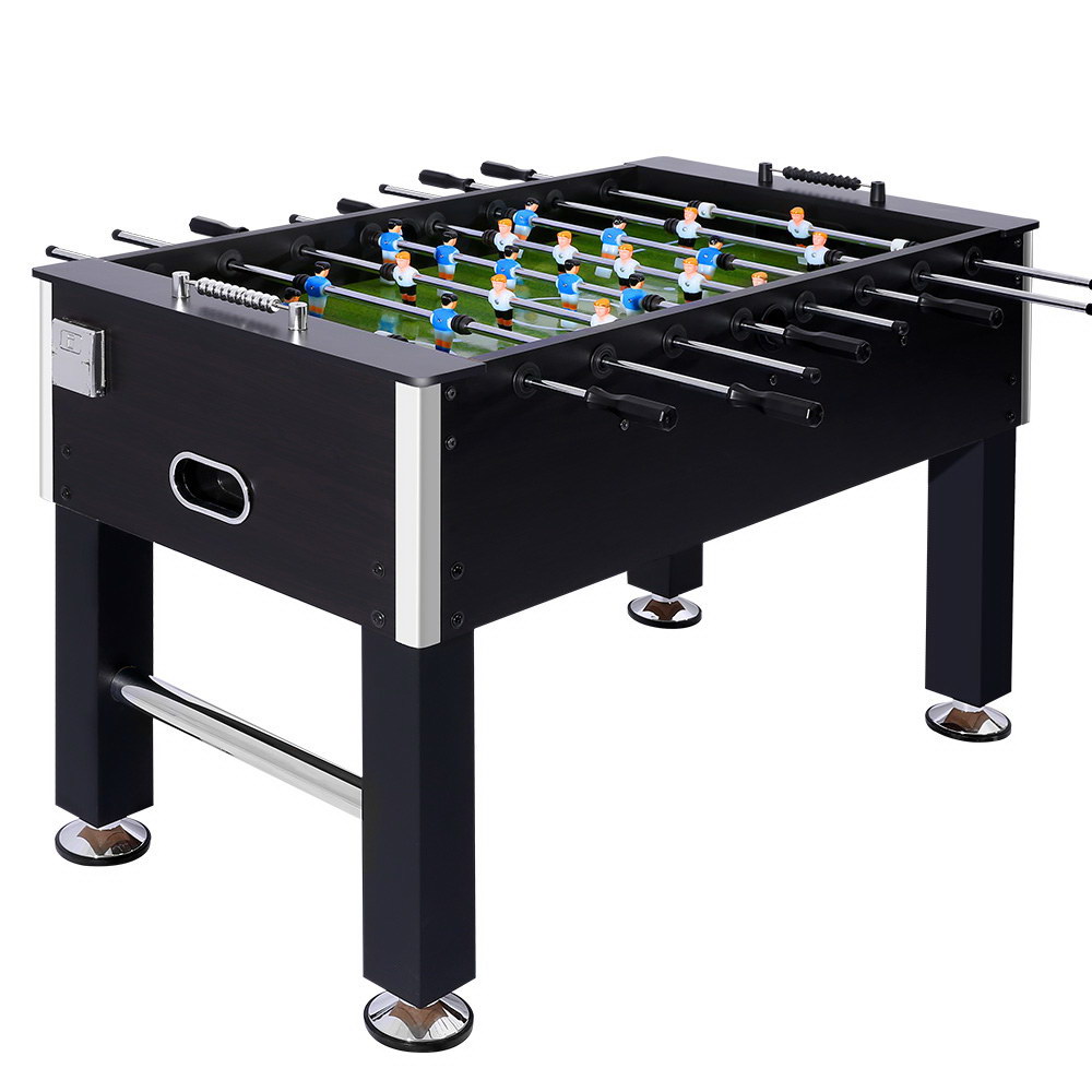 SOCCER-5F-140-AB-00 5FT Soccer Table Foosball Football Game Home Family Party Gift Playroom Black - Image 1