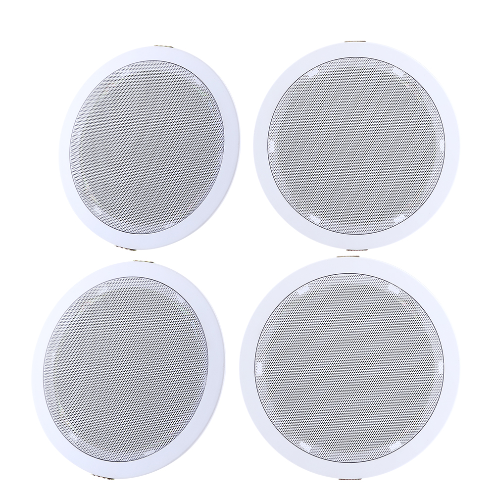 SPK-CEILING-MSR127X2-65409-00 Giantz 6 Inch Ceiling Speakers In Wall Speaker Home Audio Stereos Tweeter 4pcs - Image 1