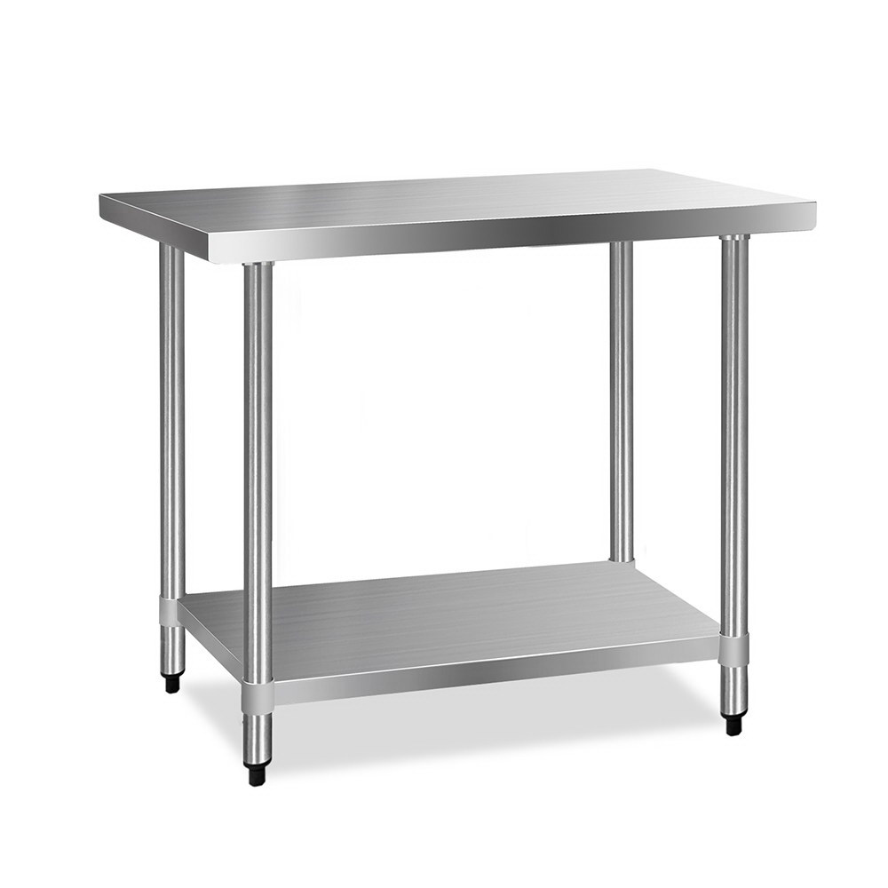SSKB-430S-48-202502281928-07 Cefito 1219x610mm Stainless Steel Kitchen Bench 430 - Image 1