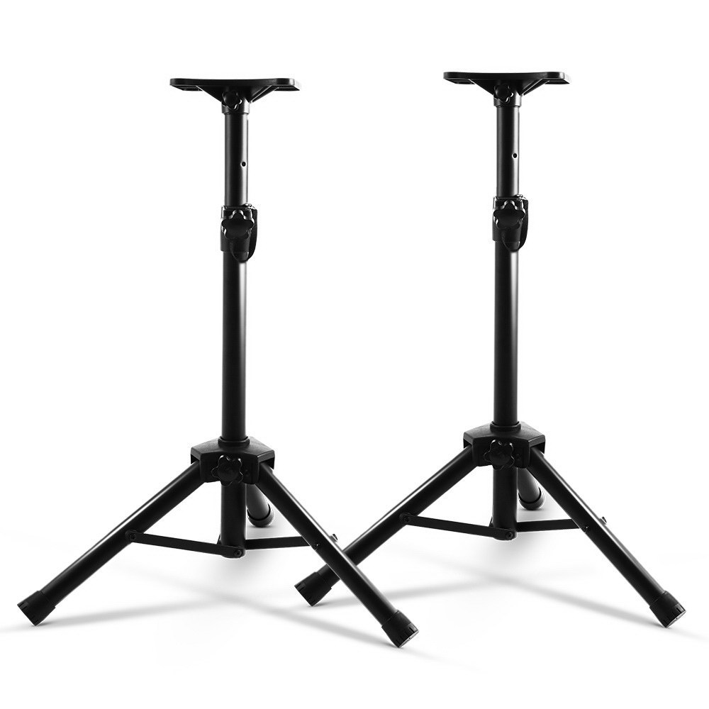 STAND-SPEAKER-208-FC2-00 Alpha Speaker Stand 65-120cm Adjustable Height Surround Sound Studio Home 2pcs - Image 1