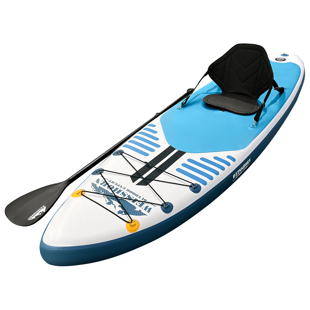 SUP-D-106FT-80-15-BU-00 Weisshorn Stand Up Paddle Board 10.6ft Inflatable SUP Surfboard Paddleboard Kayak Surf Blue - Image 1