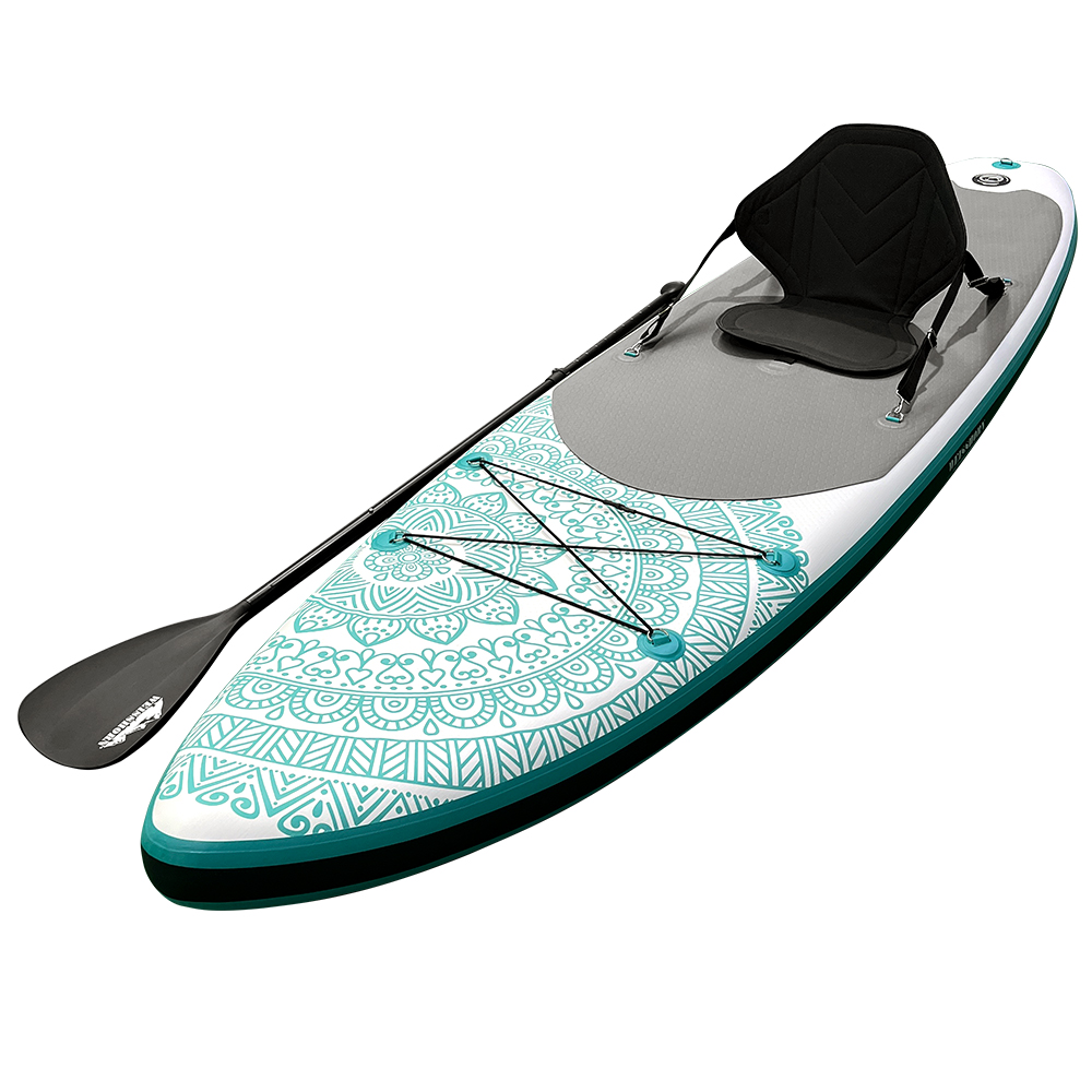 SUP-D-106FT-80-15-GN-00 Weisshorn Stand Up Paddle Board 10.6ft Inflatable SUP Surfboard Paddleboard Kayak Surf Green - Image 1