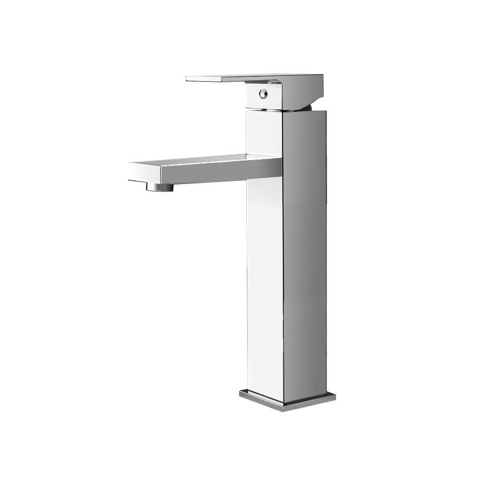 TAP-A-81H57T-SI-00 Cefito Bathroom Basin Mixer Tap Square Tall Faucet Vanity Laundry Chrome - Image 1