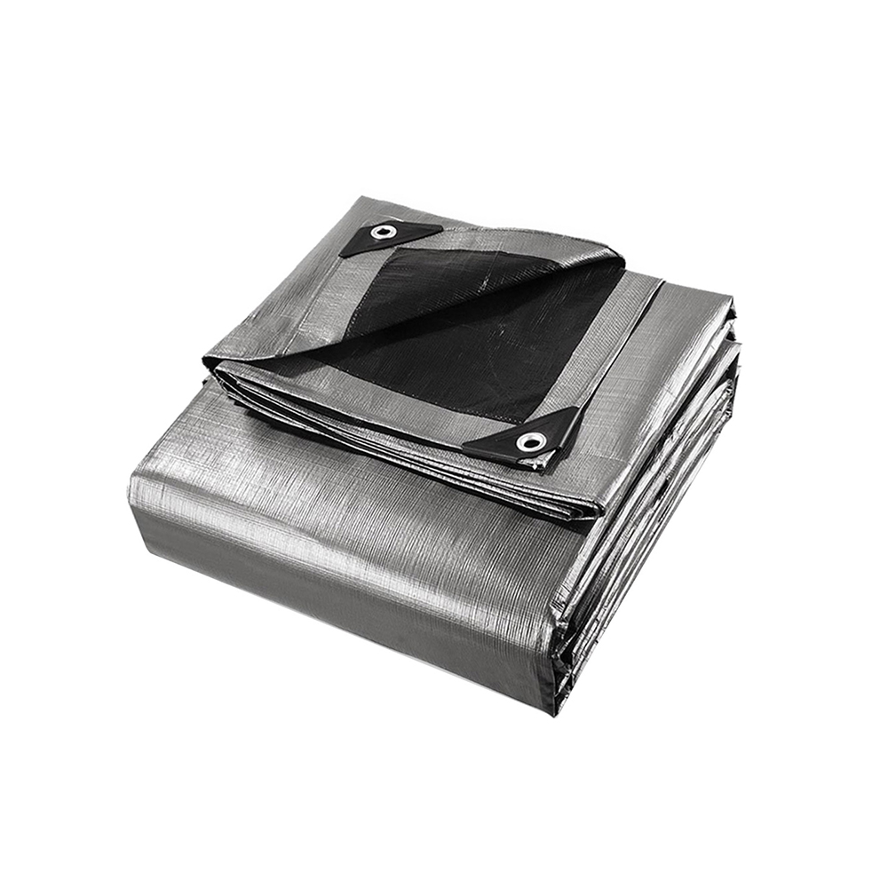 TARP-BKSI-3X36-00 Instahut Tarp Tarpaulin 3x3.6m Canvas Camping Heavy Duty Sun Cover - Image 1