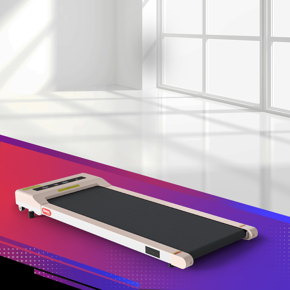 TMILL-360-PAD-91774-04 Everfit Treadmill Electric Walking Pad Under Desk Home Gym Fitness 360mm Pink - Image 1