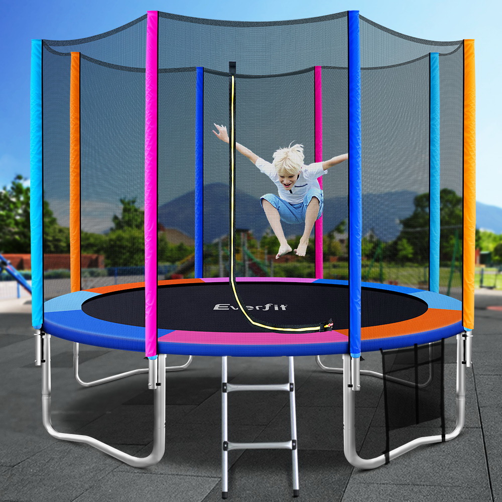 TRAMPO-B-10FT-MC-AB-20923-06 10FT Trampoline Everfit Kids Trampoline Rebounder - Image 1