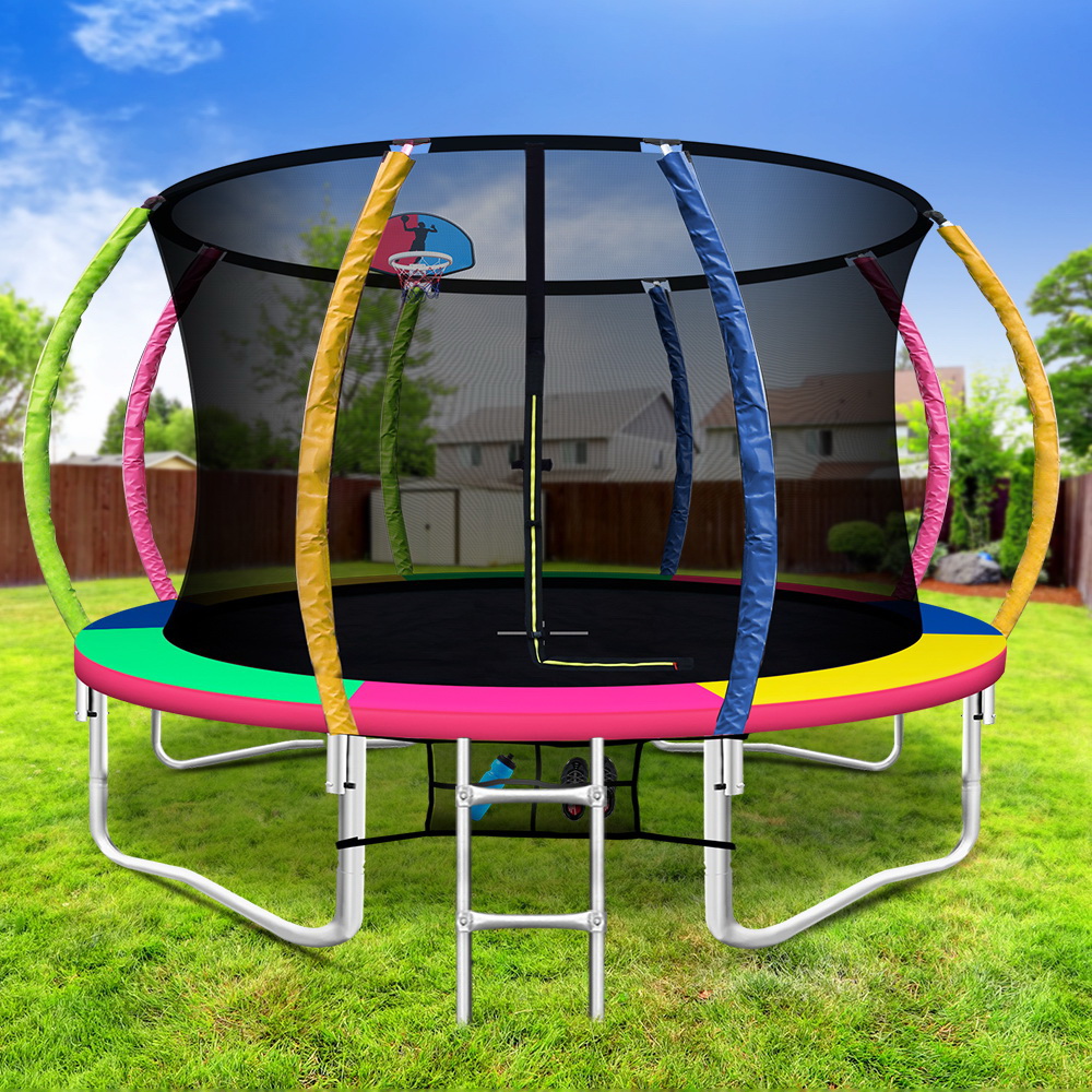 TRAMPO-C-C12-MC-AB-202502281604-00 Everfit 12ft Trampoline Rebounder for Kids - Image 1