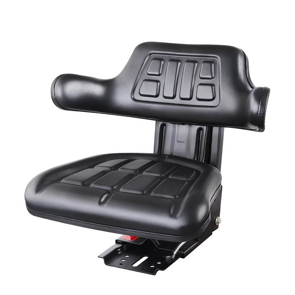 TS-ARM25-BK-00 Giantz Tractor Seat Forklift Excavator Truck Universal Digger Chair PU Leather - Image 1