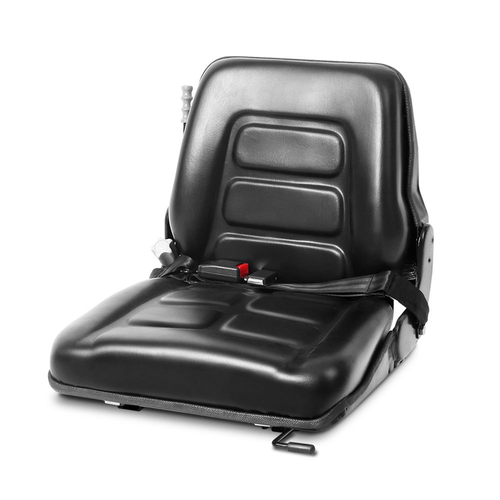 TS-FORKLIFT-B163-BK-00 Giantz Tractor Seat Forklift Excavator Universal Backrest Truck PU Chair - Image 1