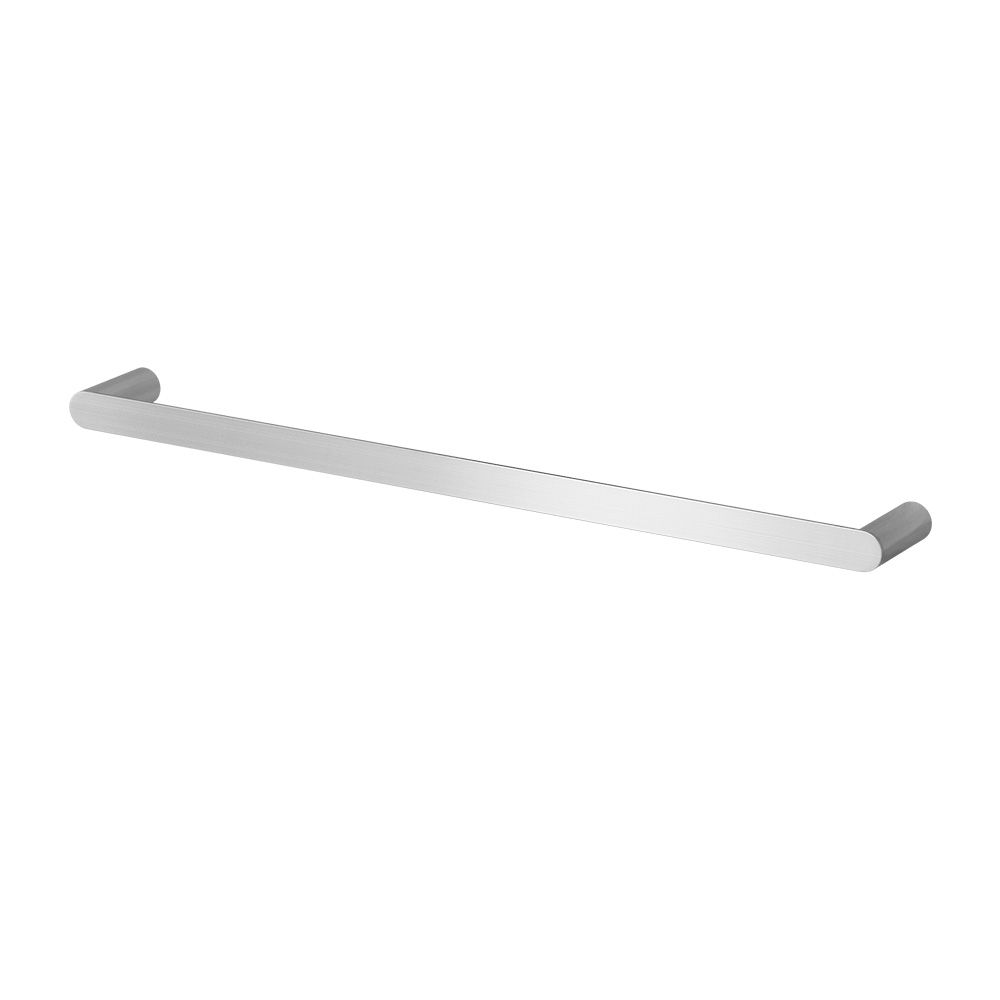 TW-E-WALL-SR-SI-143800-00 Towel Rail Rack Holder Single 600mm Wall Mounted Stainless Steel Silver - Image 1
