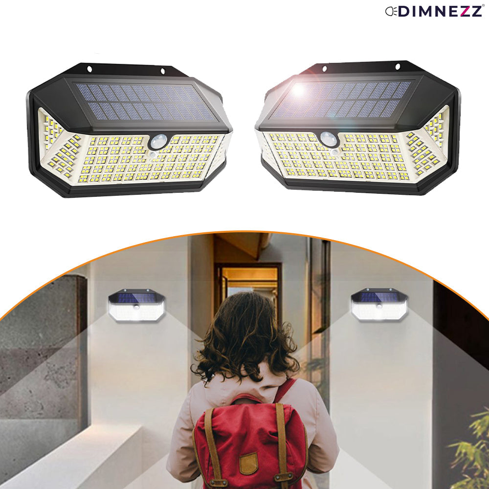 V1003-DMS103-OSL120LED-BK-2PK-202507041136-00 Dimnezz 5-Sided Human Induction Outdoor Garden LED Lamp - Image 1