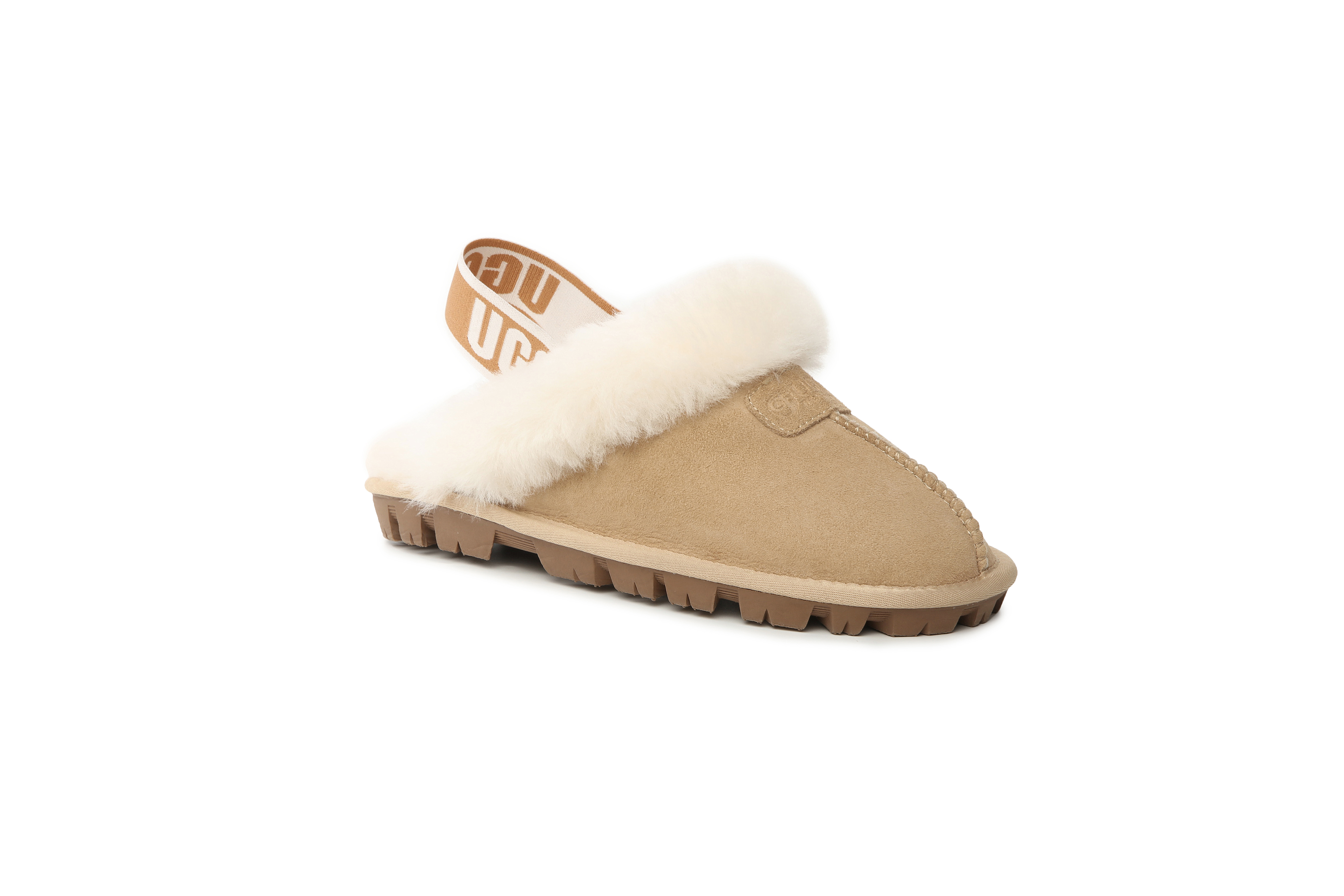 V1021-DK091_SAND_L-202507030843-00 DKUGG ANSLEY SLIPPER - Size L 39/40 - Sand - Image 1