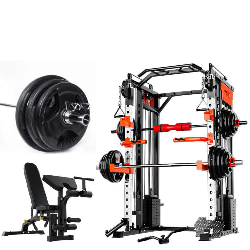 V1025-717331801335-202506051152-00 SmartFit M1 Max 140kg Pin Loaded Multi Functional Training Smith Machine Home Gym Power Rack Machine package - Image 1