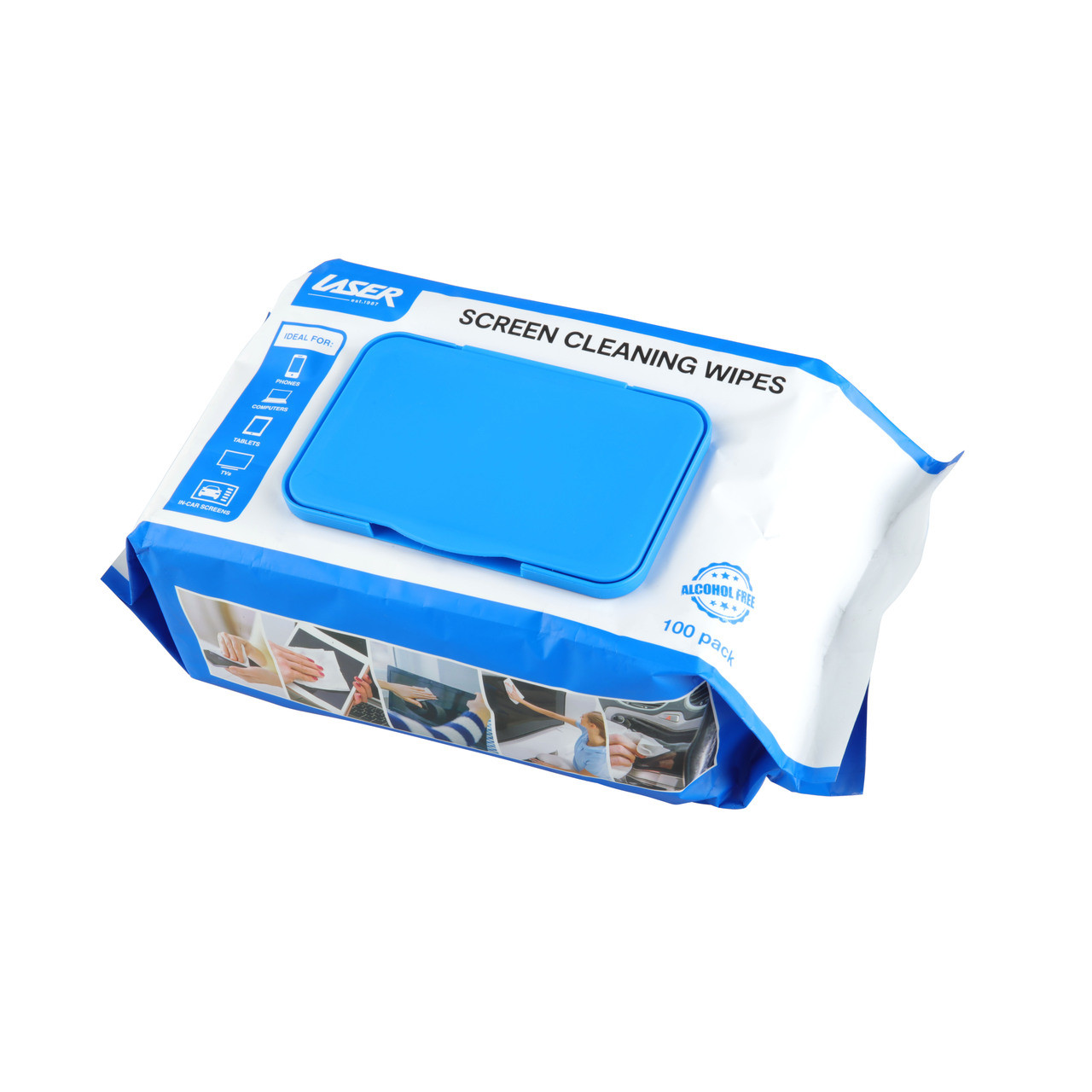 V1031-CL-PK3-1838E-202506191020-00 Laser Screen Cleaning Wipes 100 Pack - 3 Pack - Image 1