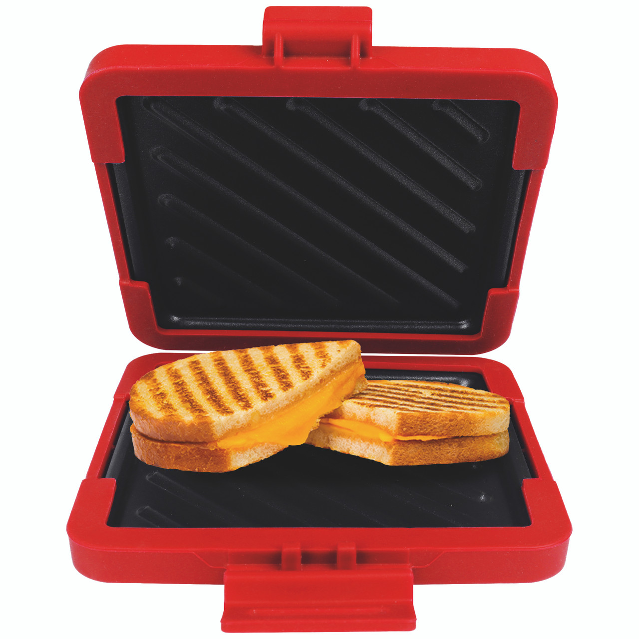 V1031-CO-MICSM-132-202507041046-00 Laser Microwave Toastie Maker with Heatwave Tech Red - Image 1