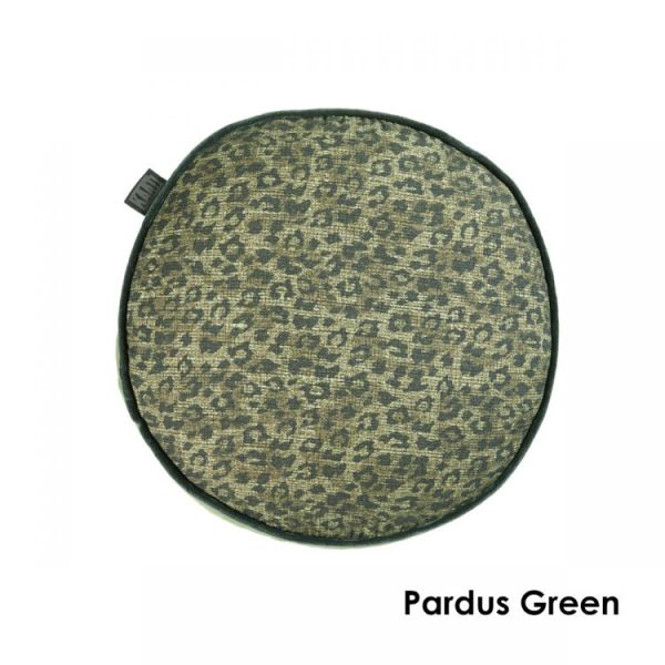 V107-1316501-200768-00 Pardus Round Cotton Green Cushion by Bedding House - Image 1