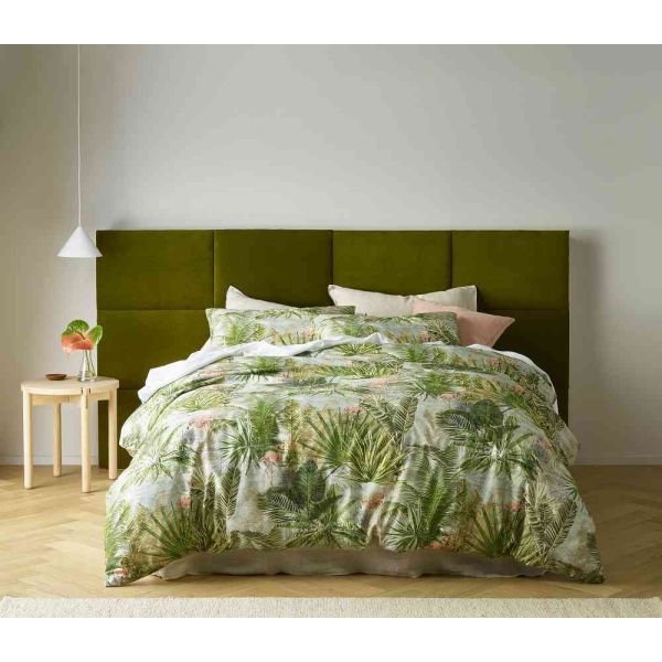 V107-89280-200572-00 Flamingo Printed Quilt Cover Set by Accessorize Queen - Image 1