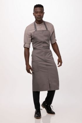 V107-ACN01-MSH-0-217852-00 Brio Chef Mushroom Bib Apron by Chef Works - Image 1