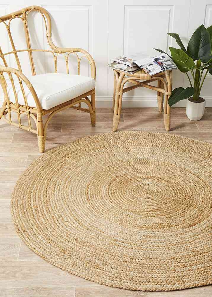 V107-ATR-POLO-NAT-120X120-207937-00 Atrium Polo Natural By Rug Culture - 120X120cm ROUND - Image 1