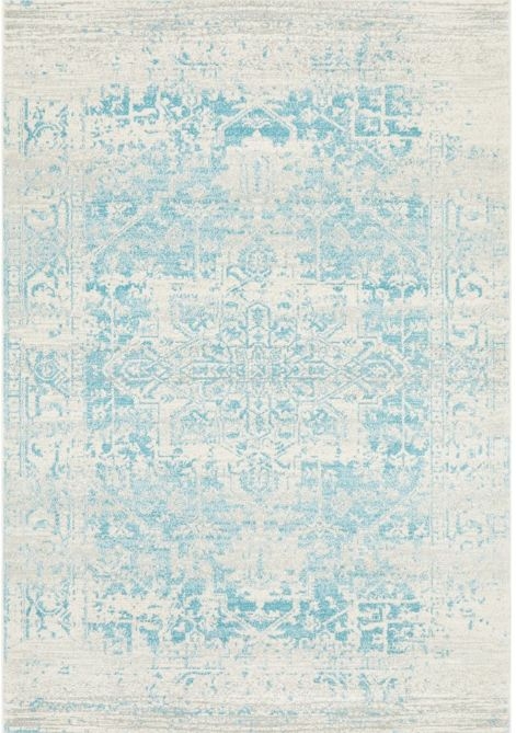V107-EVO-253-WBLU-230X160-208151-00 Evoke 253 White Blue by Rug Culture -230X160CM - RECTANGLE - Image 1
