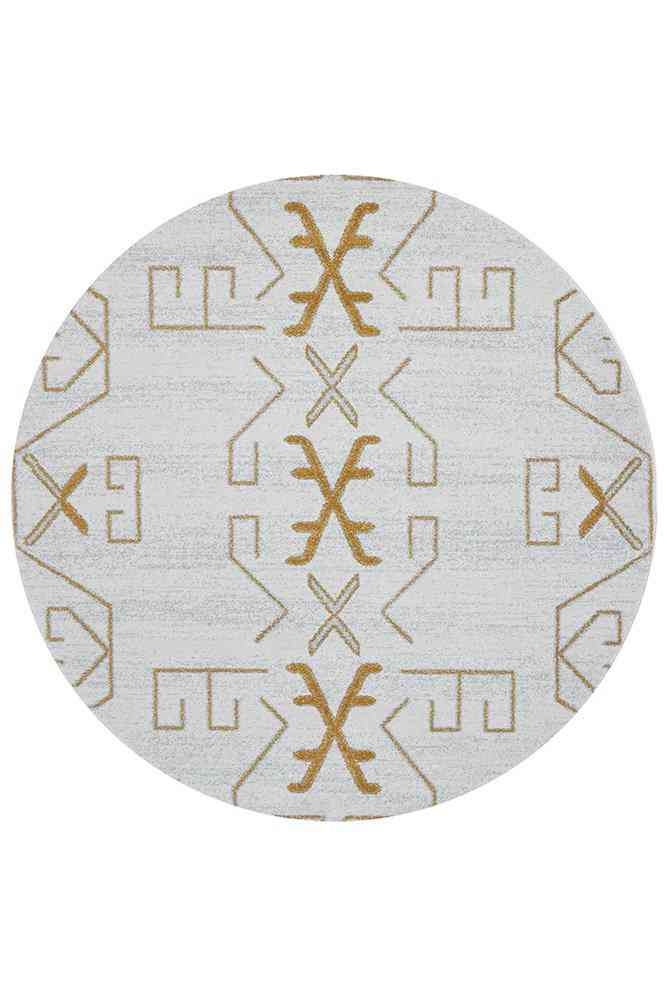 V107-PDS-CALA-GOLD-150X150-217374-00 Paradise Round Cala Gold by Rug Culture - 150X150CM - ROUND - Image 1