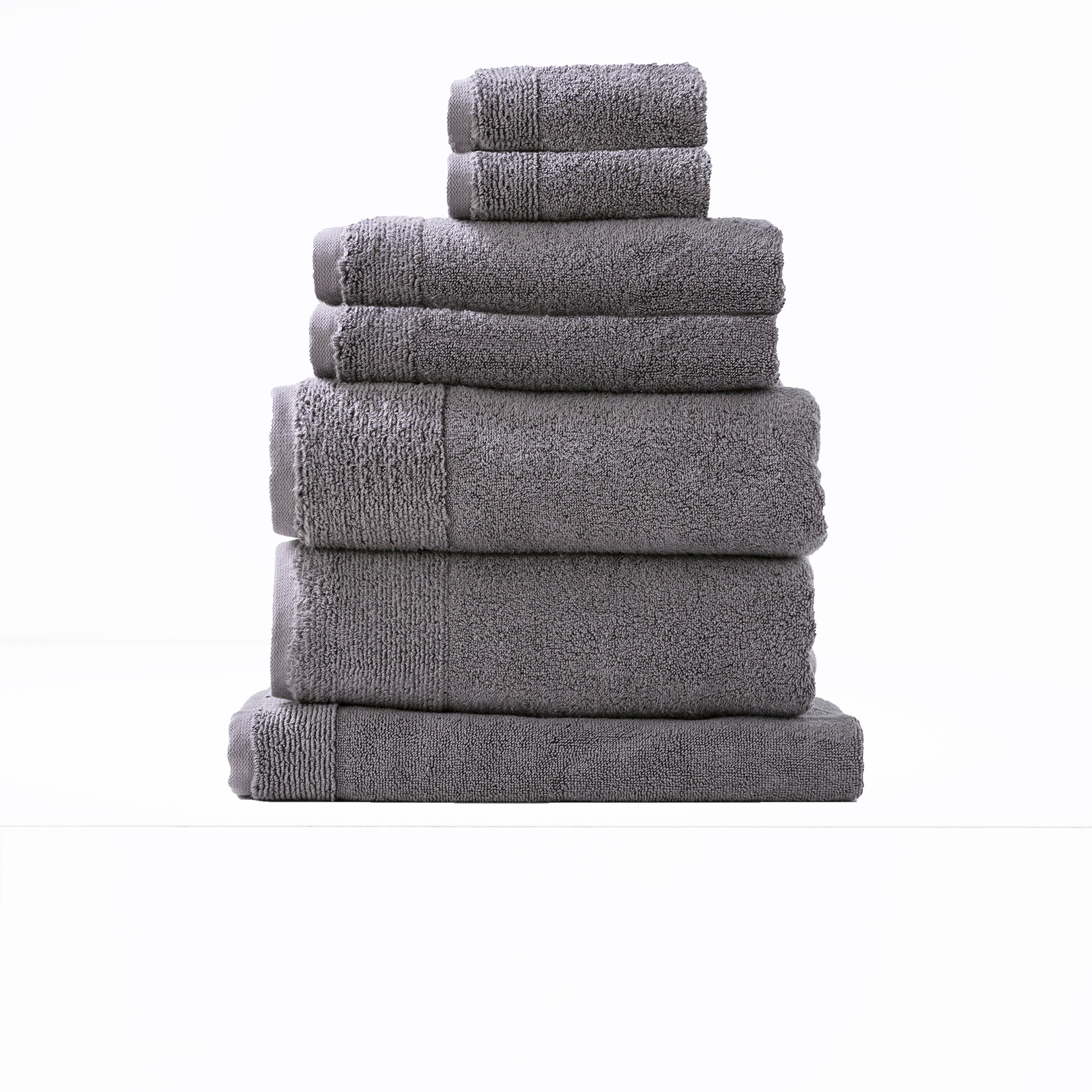 V107-SH313270-196328-00 Aireys 650 GSM Zero Twist 7 Piece Nickel Bath Towel by Renee Taylor - Image 1