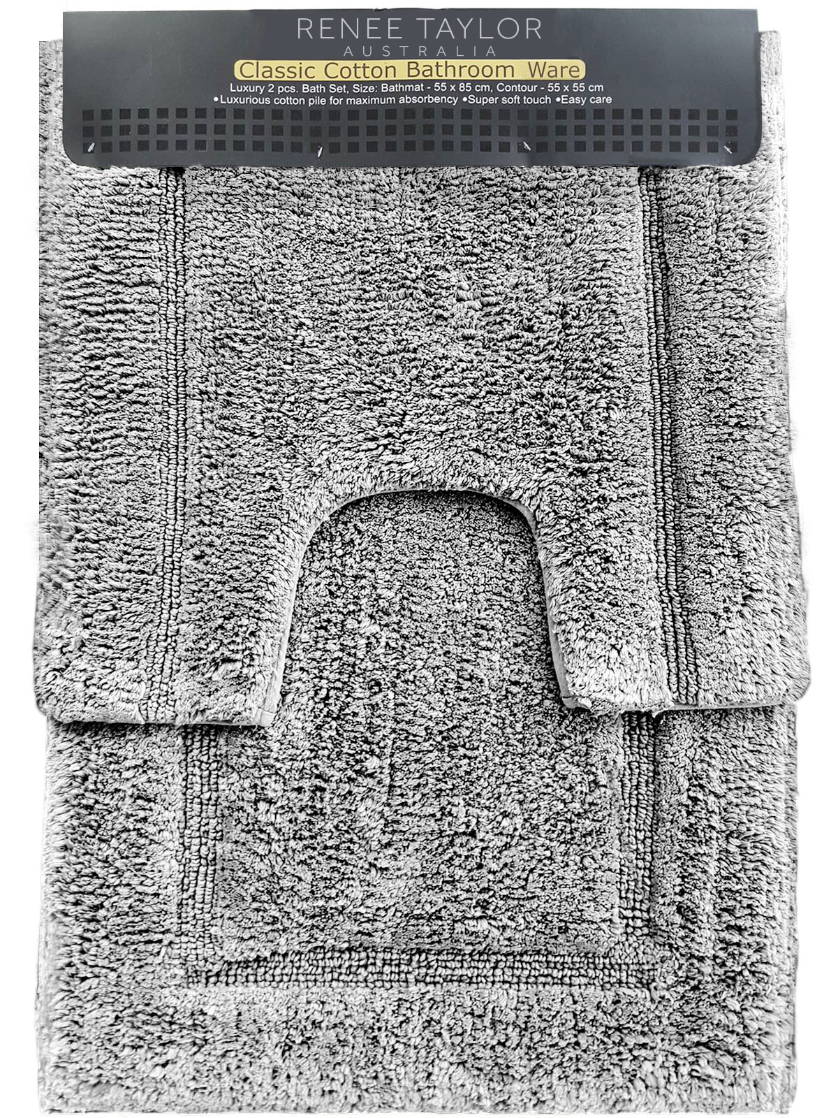 V107-SH314755-196073-00 2 Piece 2200 GSM Tufted Vapour Bath Mat Set by Renee Taylor - Image 1