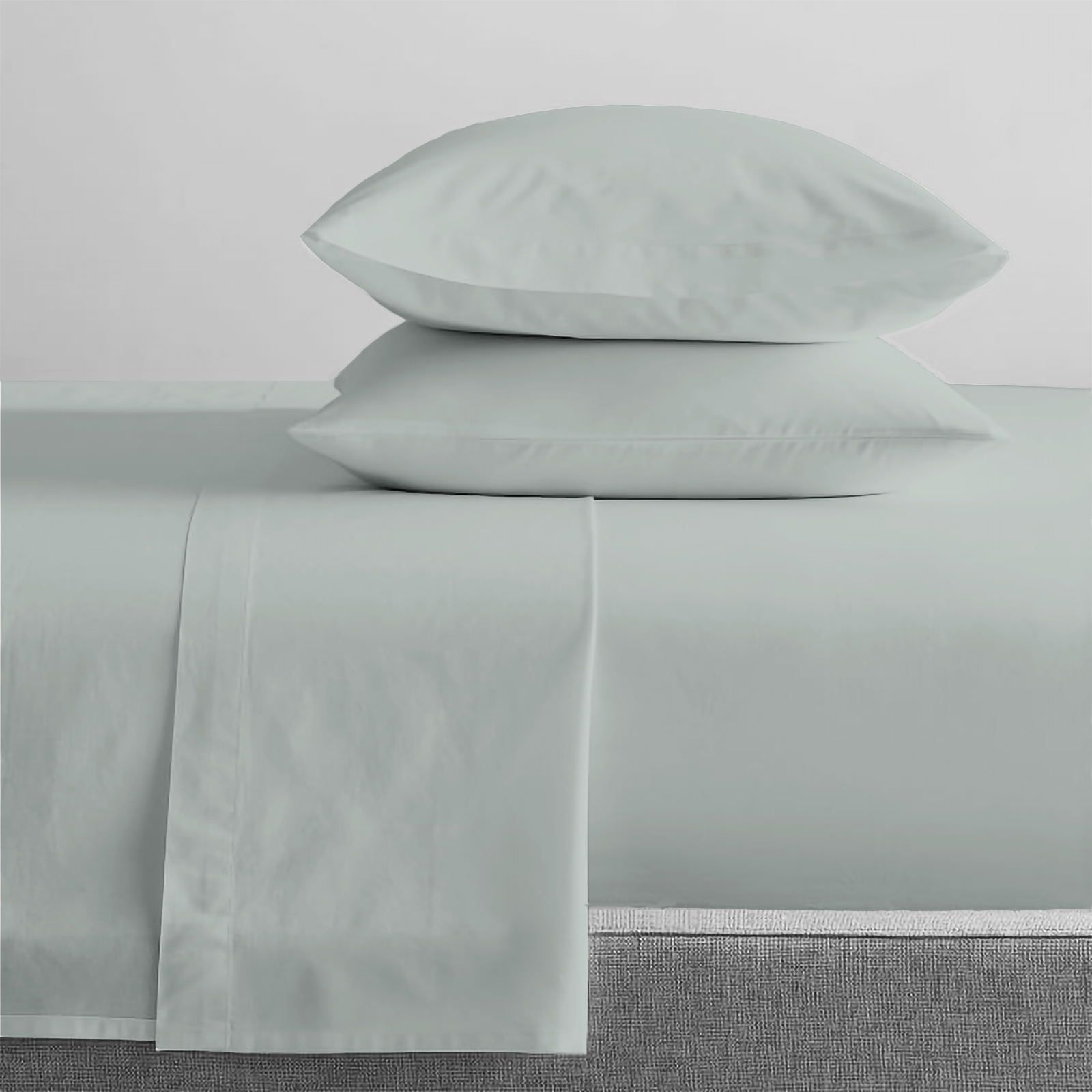 V107-SH315110-196351-00 300 Thread Count 100 % Organic Cotton Sage Sheet Sets by Renee Taylor Mega King - Image 1