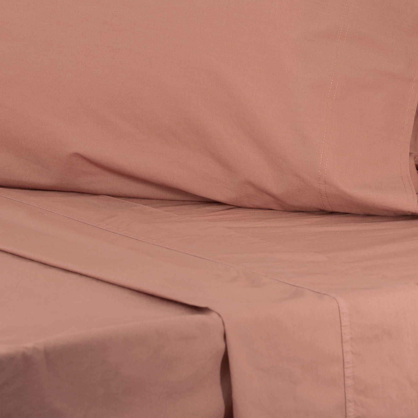 V107-SH323210-196006-00 Helena Vintage Stone Washed Redwood Sheet Set by Renee Taylor King - Image 1