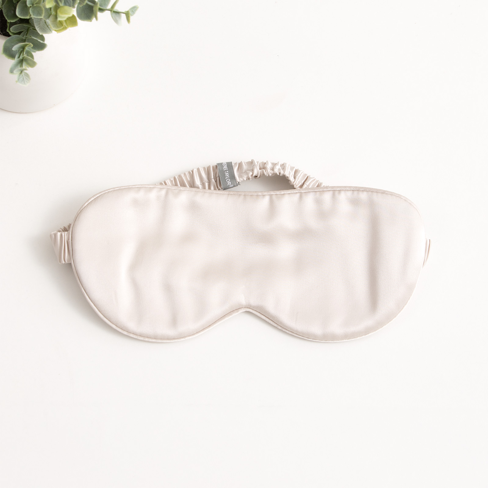 V107-SH326530-196948-00 100% Mulberry Silk Sand Eye Mask by Renee Taylor - Image 1