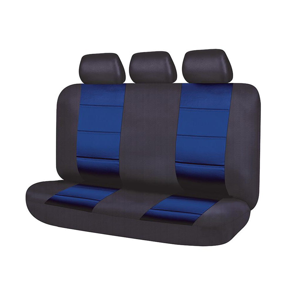 V121-EL0608H03_EL0608H03 Universal El Toro Series Ii Rear Seat Covers Size 06/08H | Black/Blue - Image 1