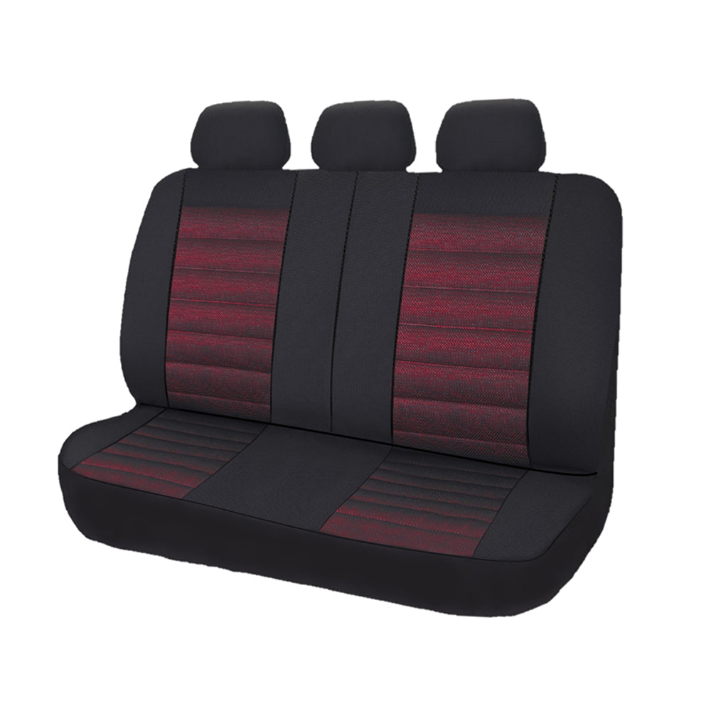 V121-OP0608S05_OP0608S05_899f694f-c5ba-438f-8b24-c91184cbba3a Universal Opulence Rear Seat Covers Size 06/08S | Red - Image 1