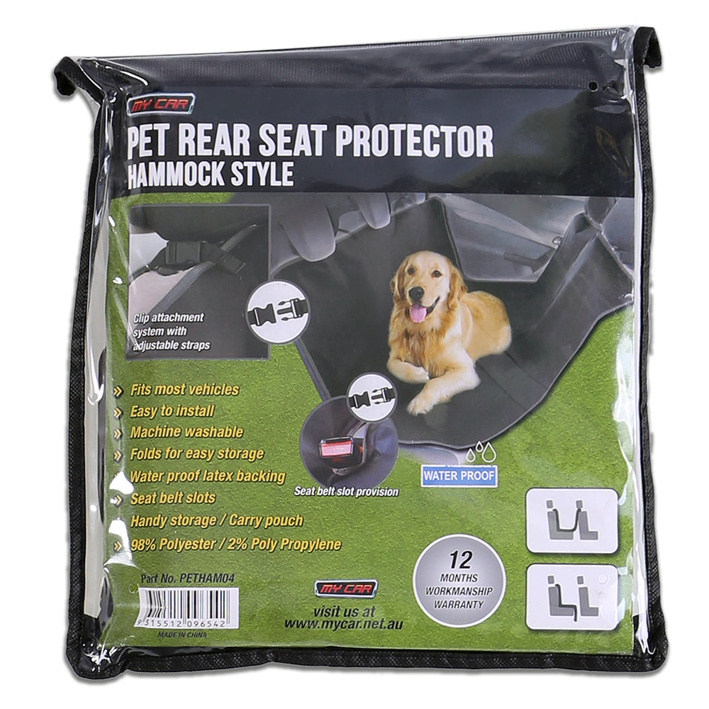 V121-PETHAM04_patseatprotector Premium Pet Car Cover Waterproof Cat Dog Back Seat Hammock NonSlip Protector Mat - Image 1