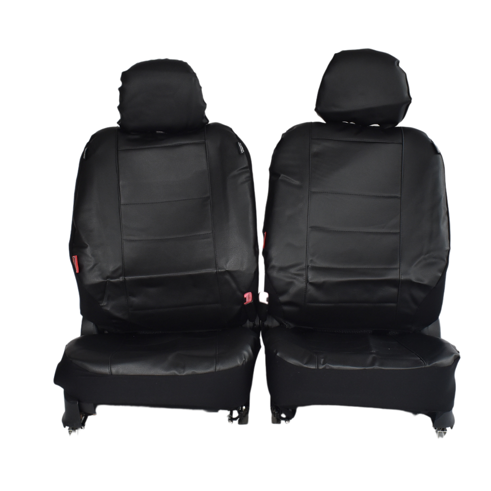V121-TMDFORE08TOROBLK_7_ab14d10f-dfb3-4914-9ead-f6250a840a1e Leather Look Car Seat Covers For Subaru Forester 2008-2012 | Black - Image 1