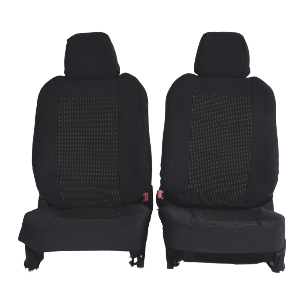 V121-TMDNAVA07PRESBLK_3_0dfe2cc5-e1c5-4326-8b09-509e71fbeed3 Prestige Jacquard Seat Covers - For Nissan Frontier Dual Cab (2007-2020) - Image 1